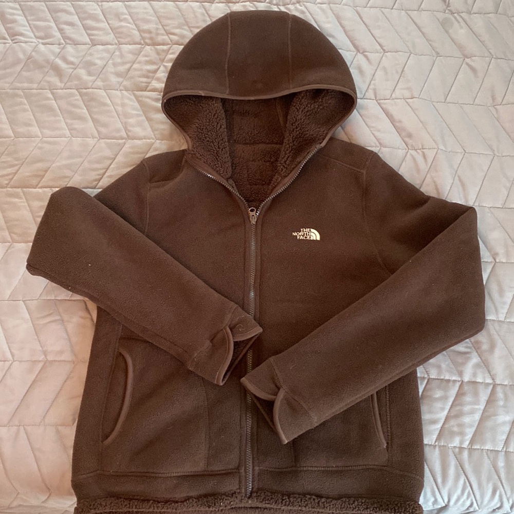 The North Face sherpa lined zip up